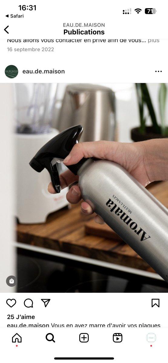 Eau de Maison - Nettoyant Multi-usages Aromata (recharge pour 500ml) - Clean boutique