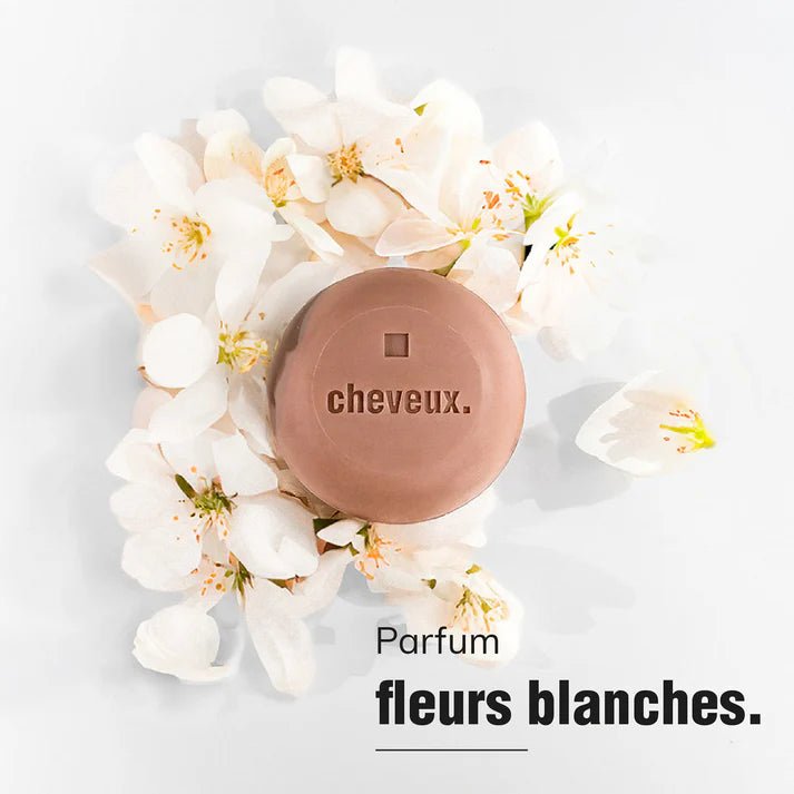 Shampoing solide - Tous Types de Cheveux - Fleurs blanches - Clean boutique