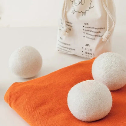 6 Boules de séchage en laine pour sèche-linge - Clean boutique