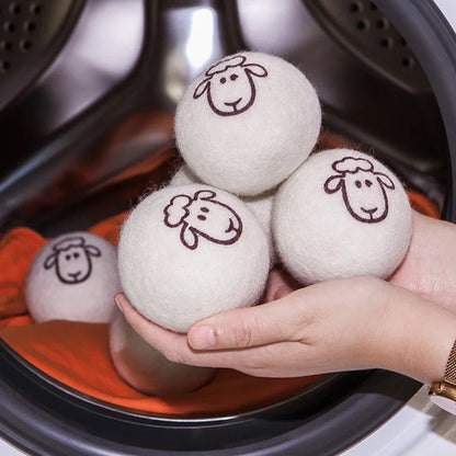 6 Boules de séchage en laine pour sèche-linge - Clean boutique